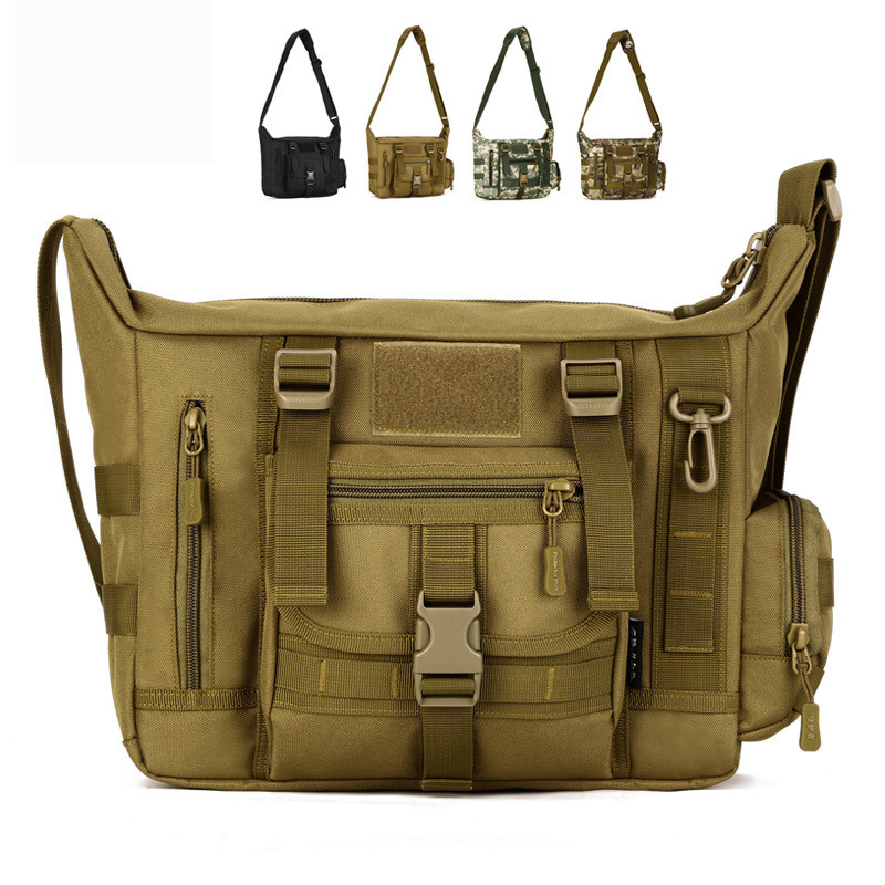 Urban Backpack Tactical - 14 インチのラップトップショルダーバッグ男性スポーツバッグ男軍事戦術シングルバックパックメンズ A4 ドキュメントモールメッセンジャークロスボディバッグ